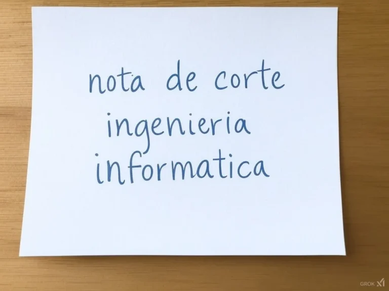 nota de corte ingenieria informatica