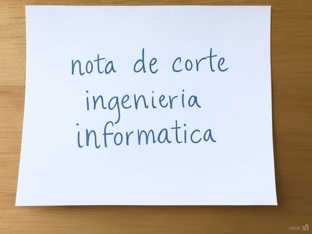nota de corte ingenieria informatica