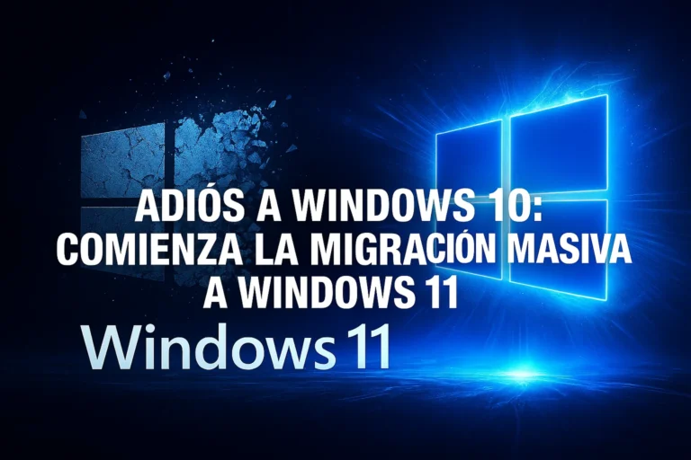Adiós a Windows 10 comienza la migración masiva a Windows 11