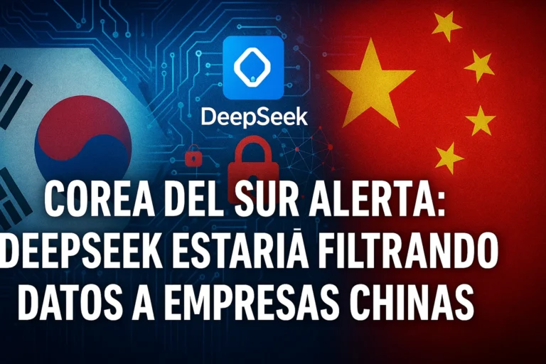 Corea del Sur alerta DeepSeek estaría filtrando datos