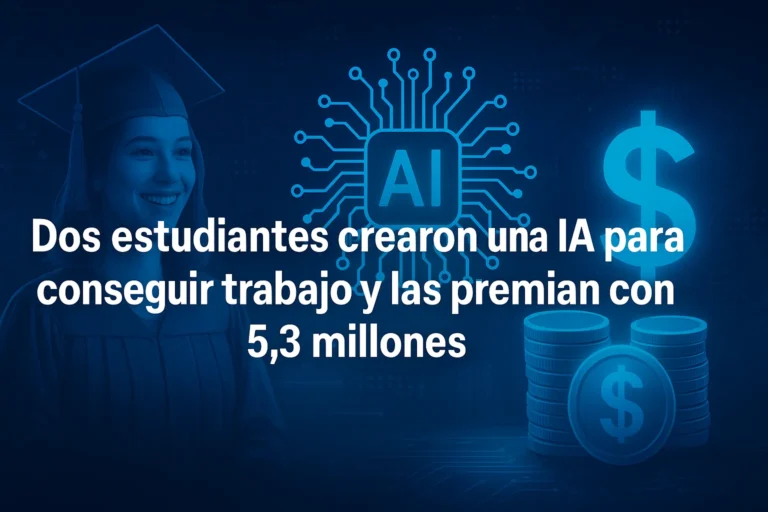 Dos estudiantes crearon una IA para conseguir trabajo y las premian