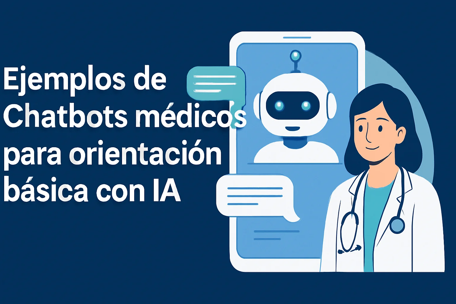 Ejemplos de Chatbots médicos para orientación básica con IA