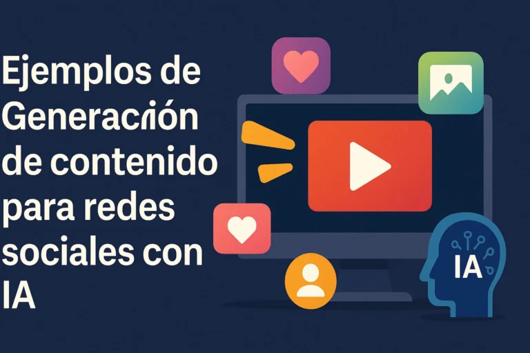 Ejemplos de Generación de contenido para redes sociales con IA