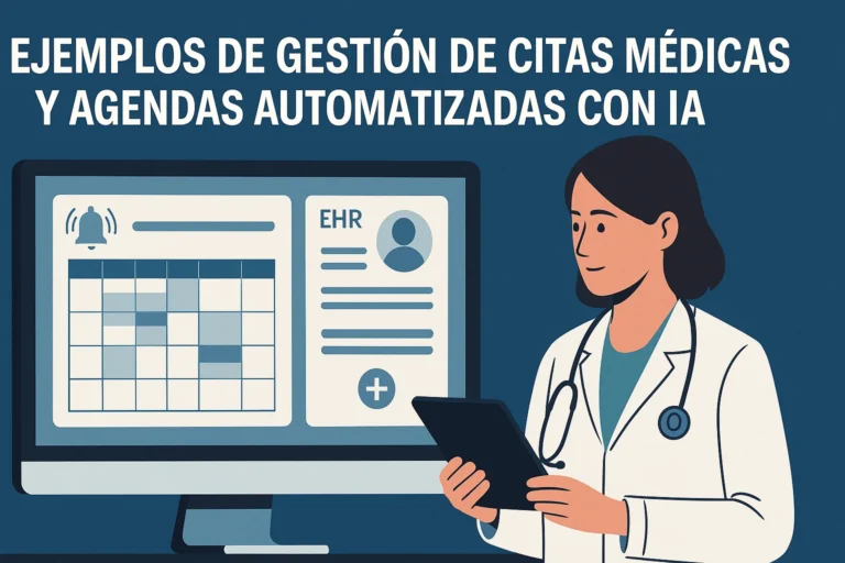 Ejemplos de Gestión de citas médicas y agendas automatizadas con IA