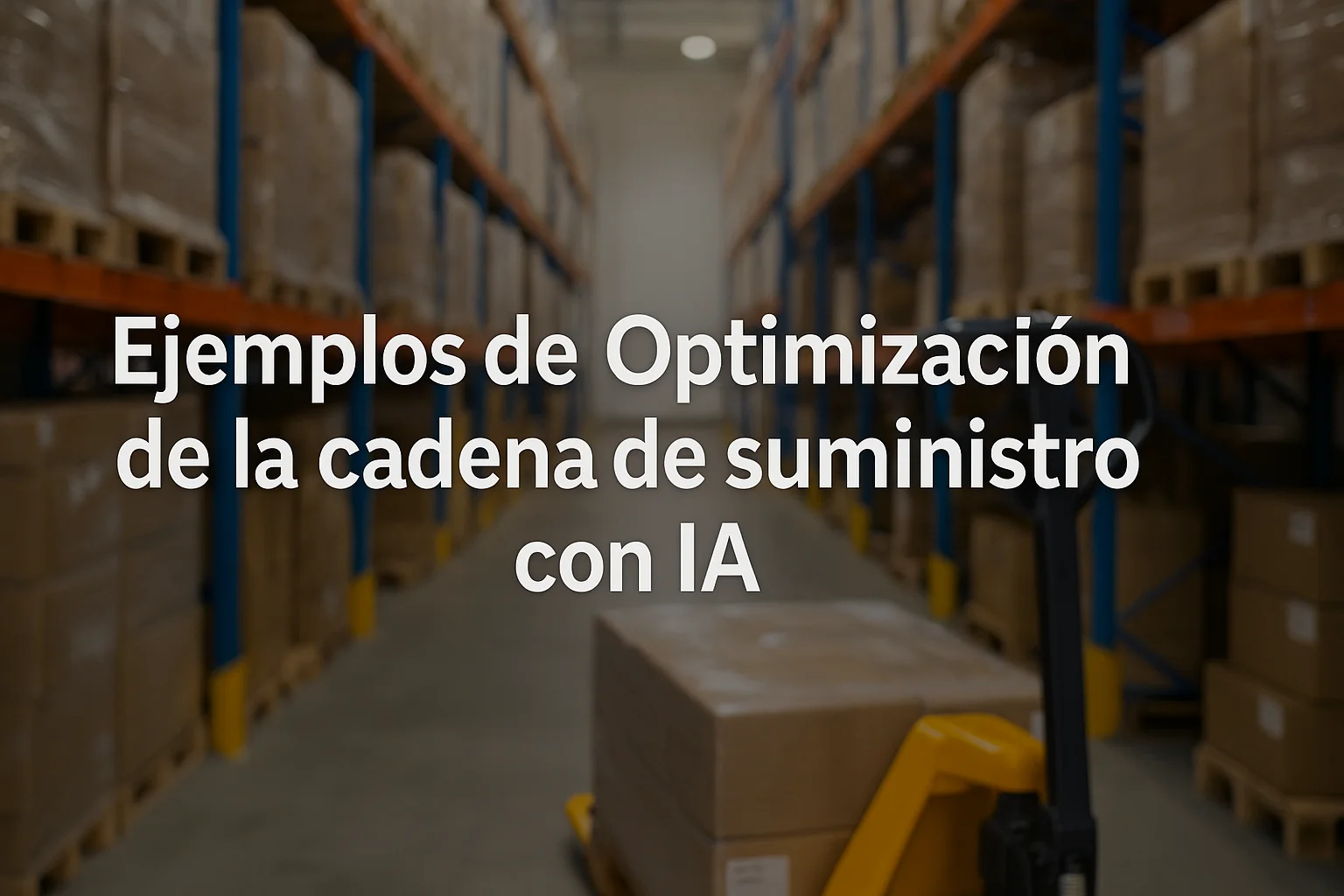 Ejemplos de Optimización de la cadena de suministro con IA
