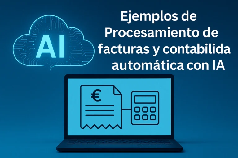 Ejemplos de Procesamiento de facturas y contabilidad automática con IA