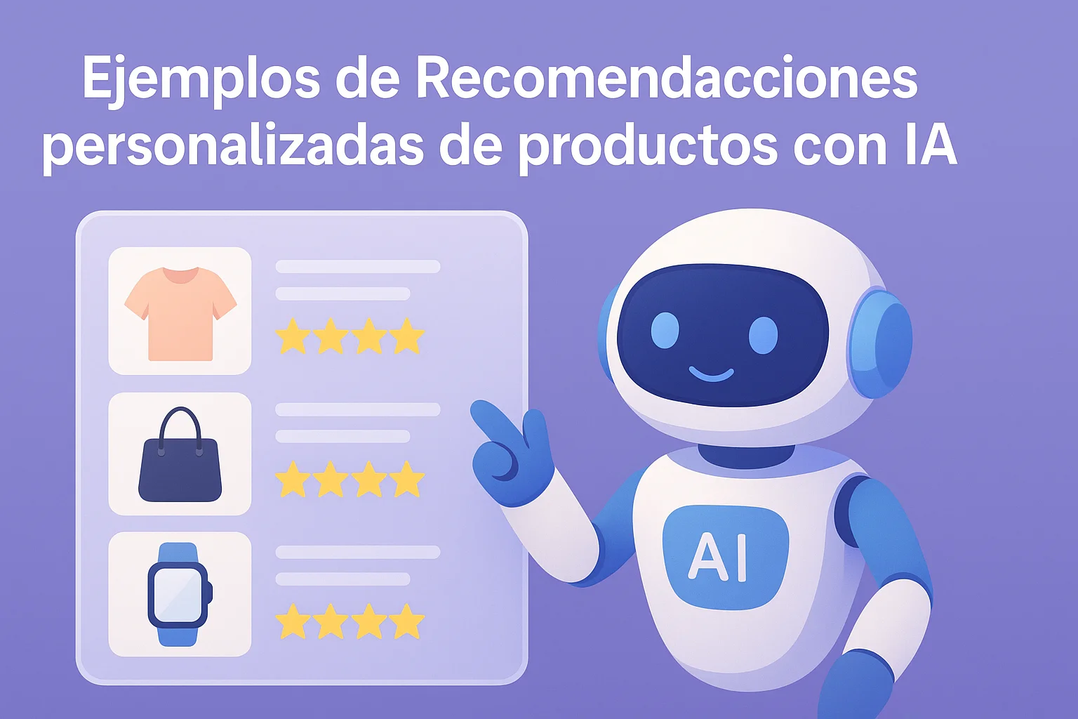 Ejemplos de Recomendaciones personalizadas de productos con IA