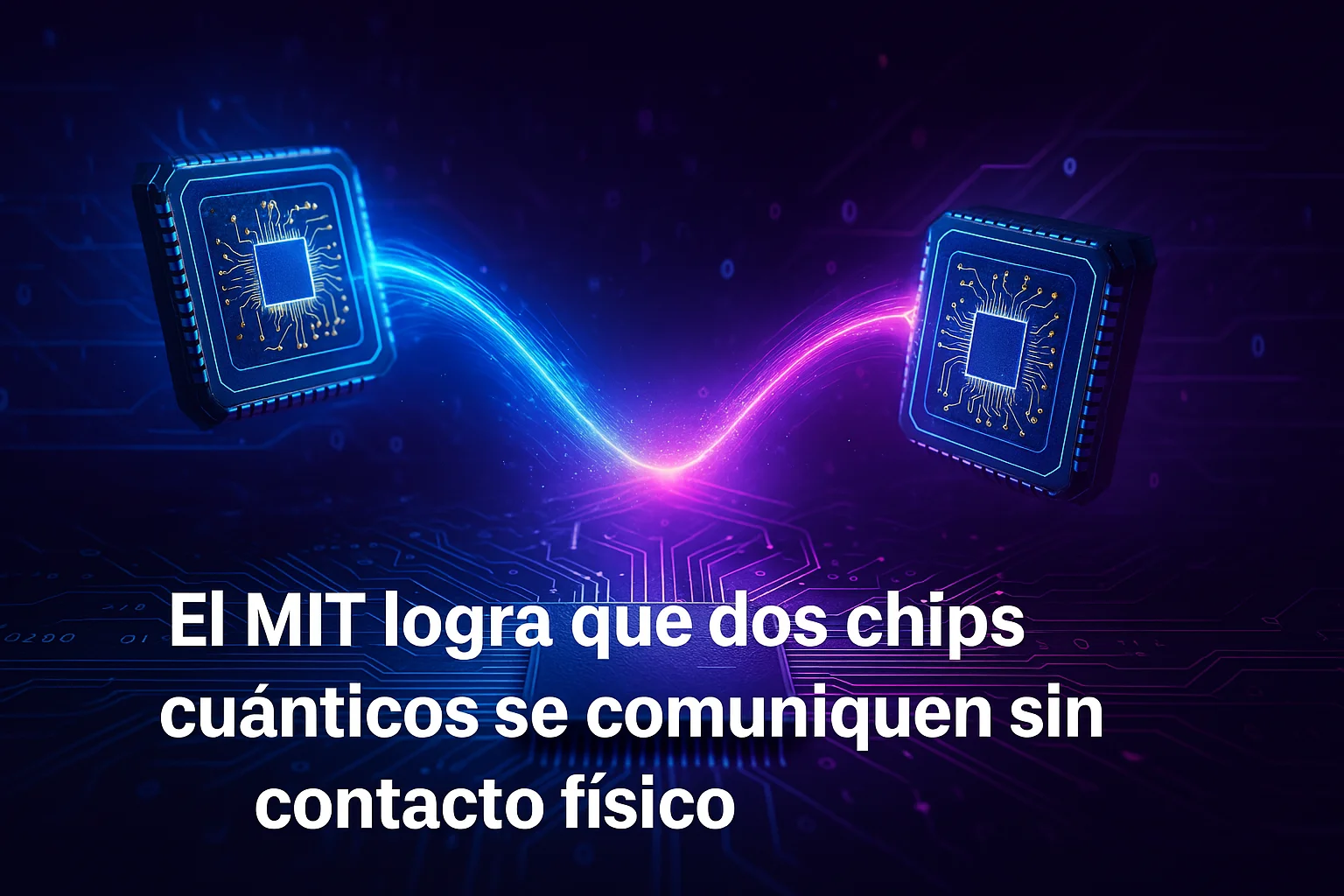 El MIT logra que dos chips cuánticos se comuniquen sin contacto físico