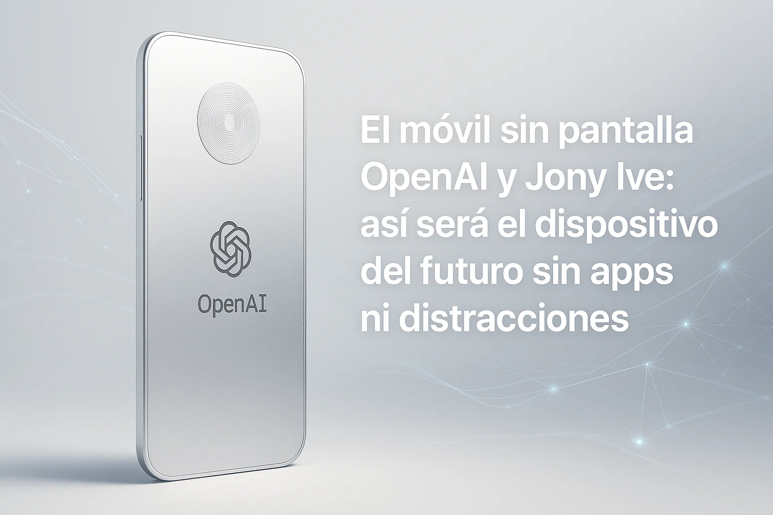 El móvil sin pantalla de OpenAI y Jony Ive