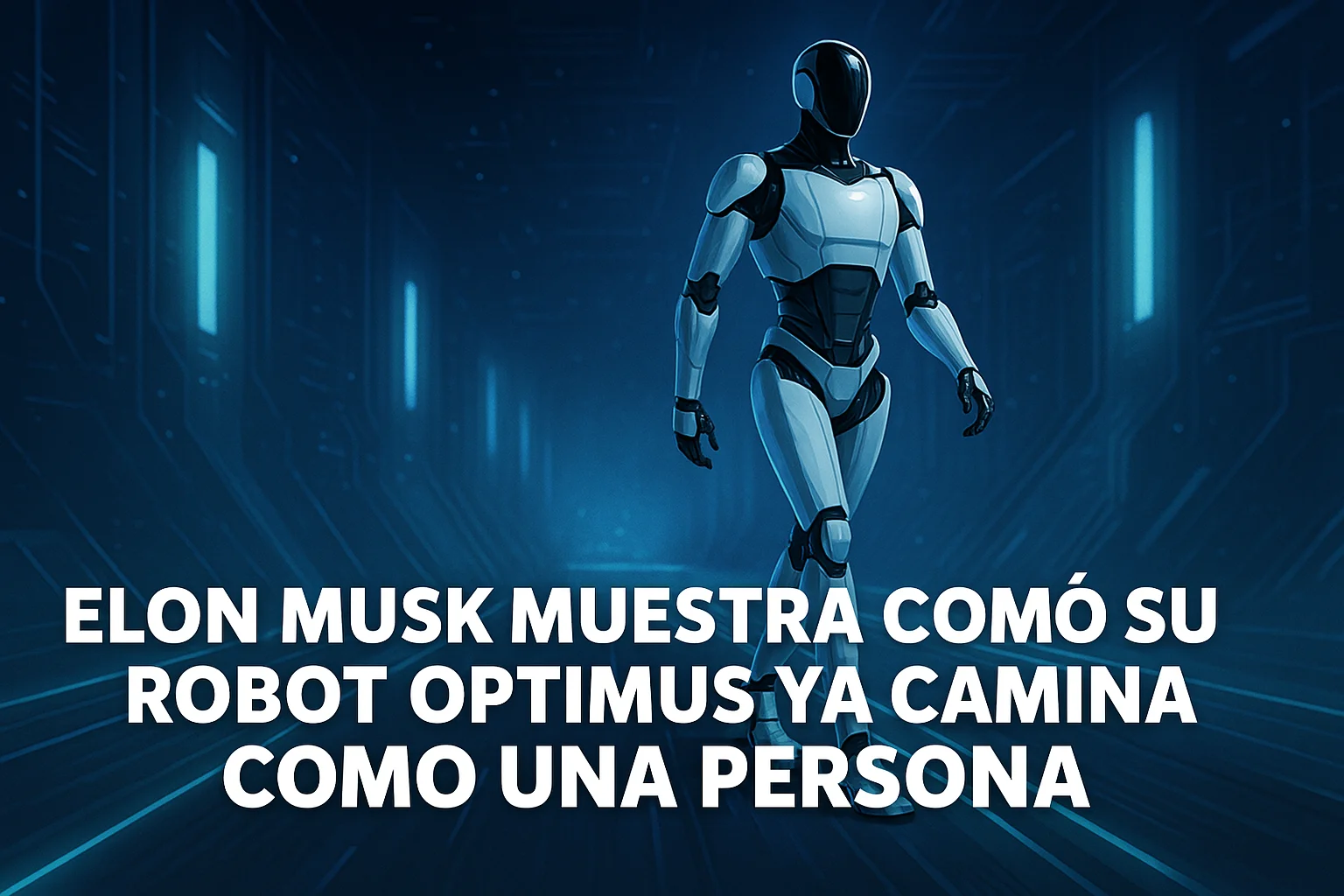 Elon Musk muestra cómo su robot Optimus ya camina como una persona