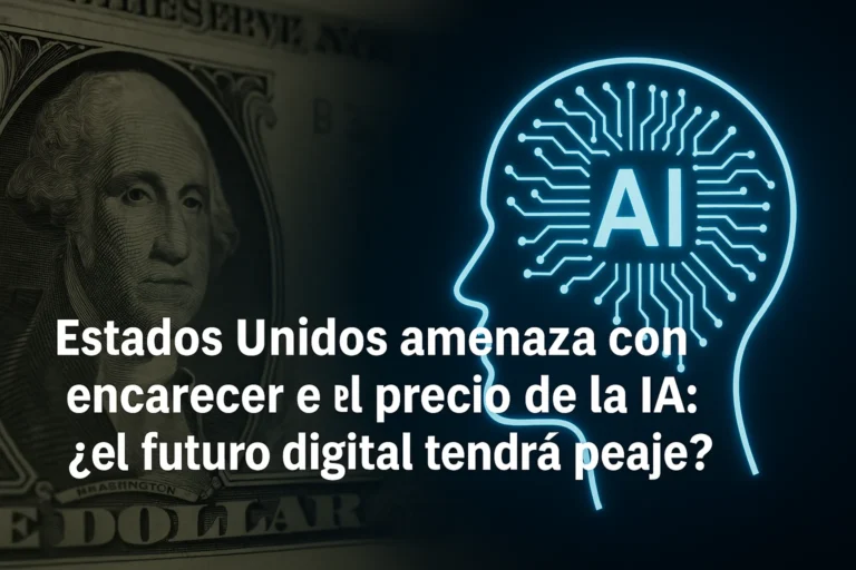 Estados Unidos amenaza con encarecer el precio de la IA