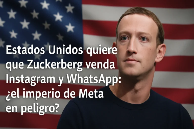 Estados Unidos quiere que Zuckerberg venda Instagram y WhatsApp