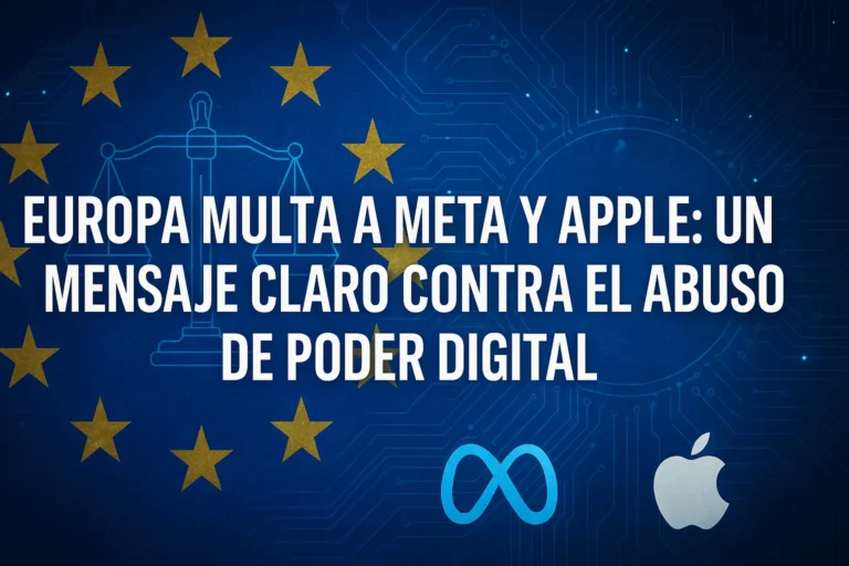 Europa multa a Meta y Apple un mensaje claro contra el abuso de poder digital