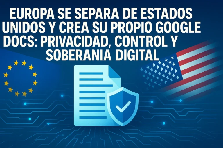 Europa se separa de Estados Unidos y crea su propio Google Docs