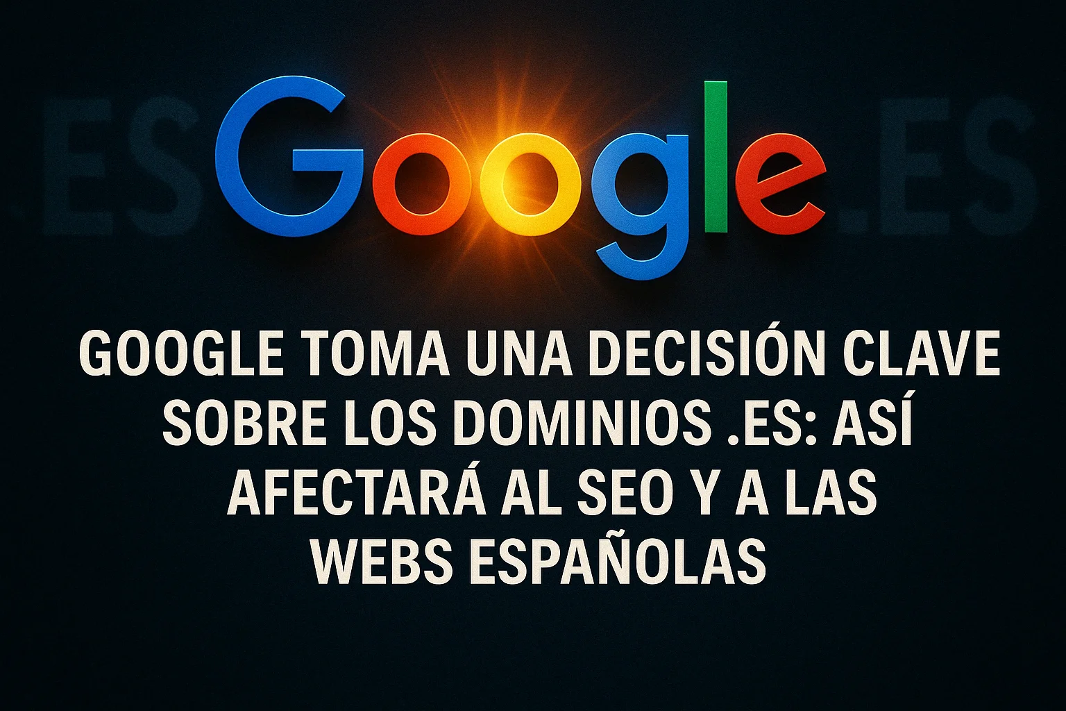 Google cambia cómo trata los dominios .es