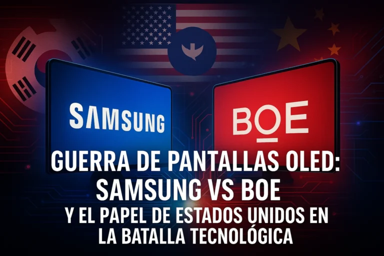 Guerra de pantallas OLED Samsung vs BOE y el papel de Estados Unidos en la batalla tecnológica