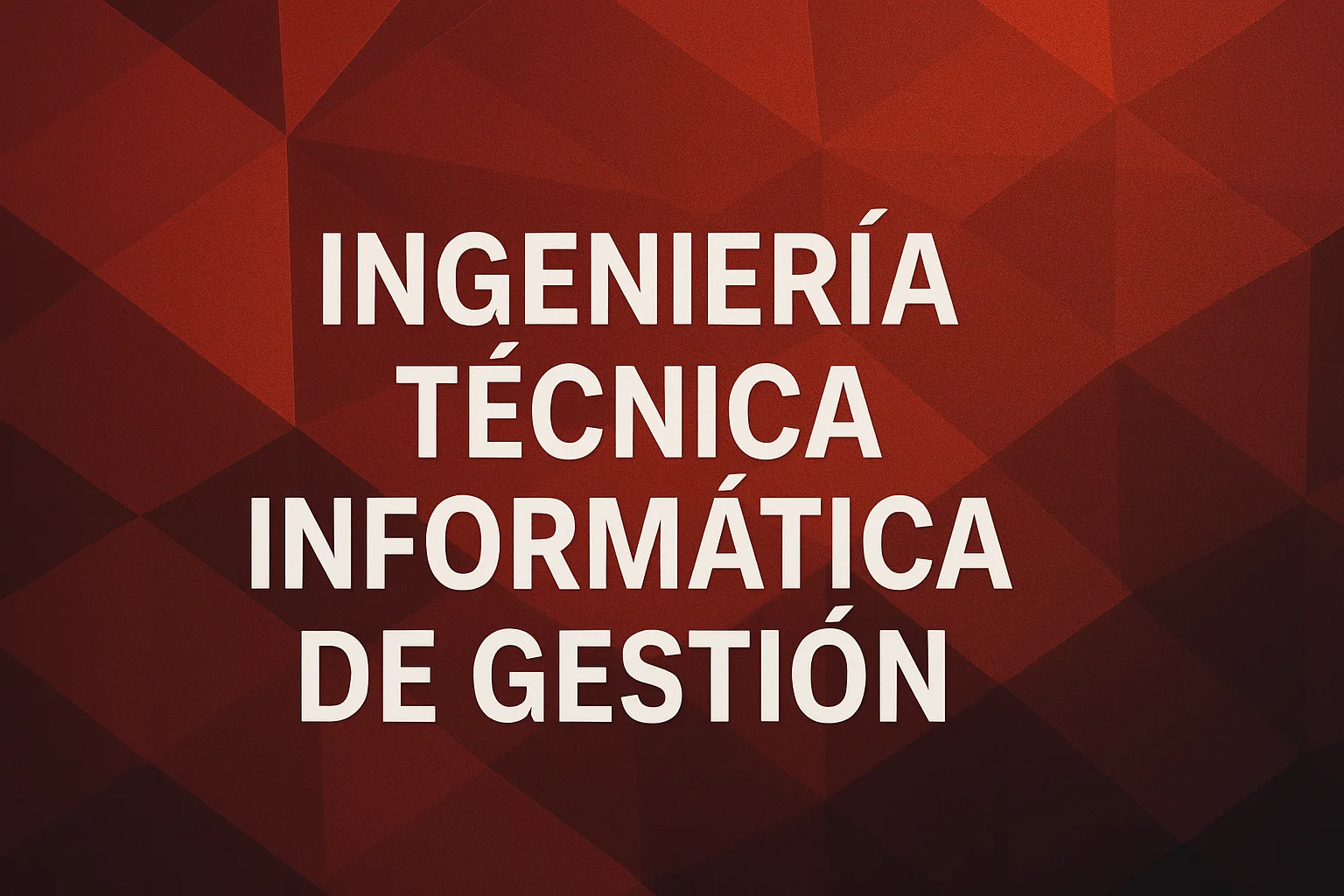 Ingeniería técnica informática de gestión