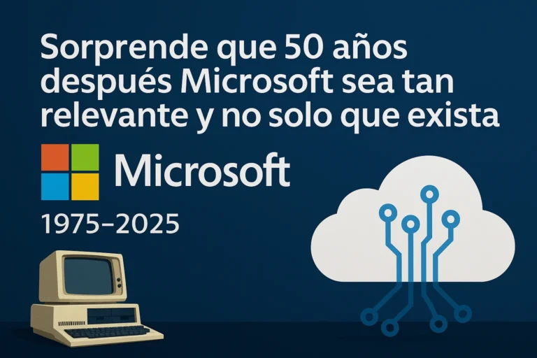 Microsoft cumple 50 años y sigue marcando el ritmo de la innovación tecnológica