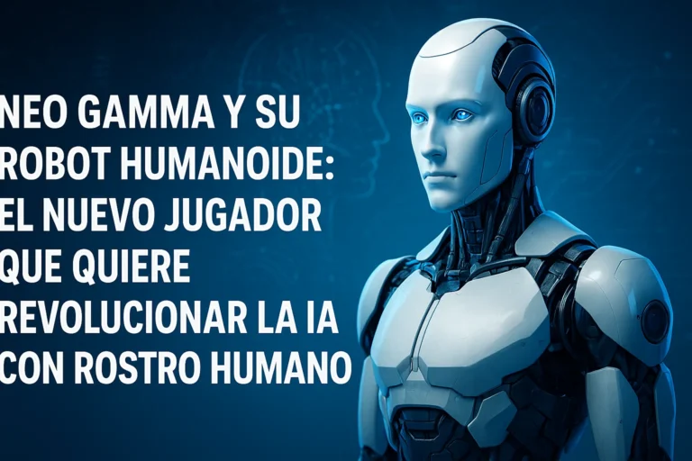Neo Gamma y su robot humanoide el nuevo jugador que quiere revolucionar la IA con rostro humano
