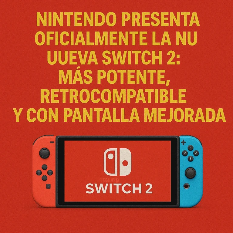 Nintendo presenta oficialmente la nueva Switch 2