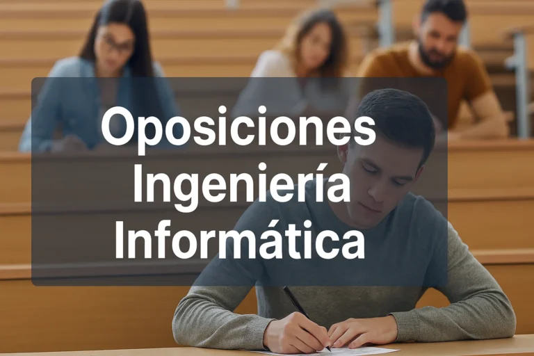 Oposiciones ingeniería informática