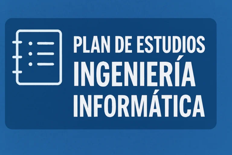 Plan de estudio ingeniería informática