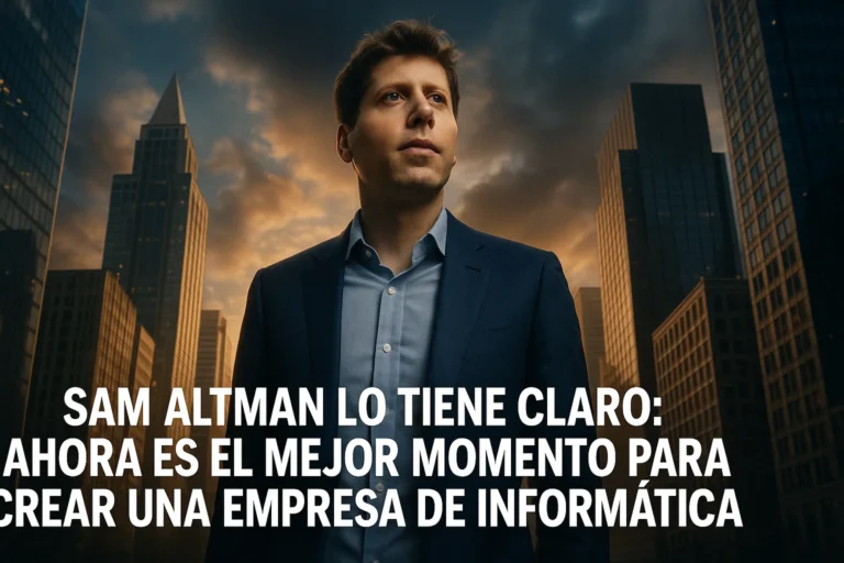 Sam Altman lo tiene claro ahora es el mejor momento para lanzar tu empresa de informática
