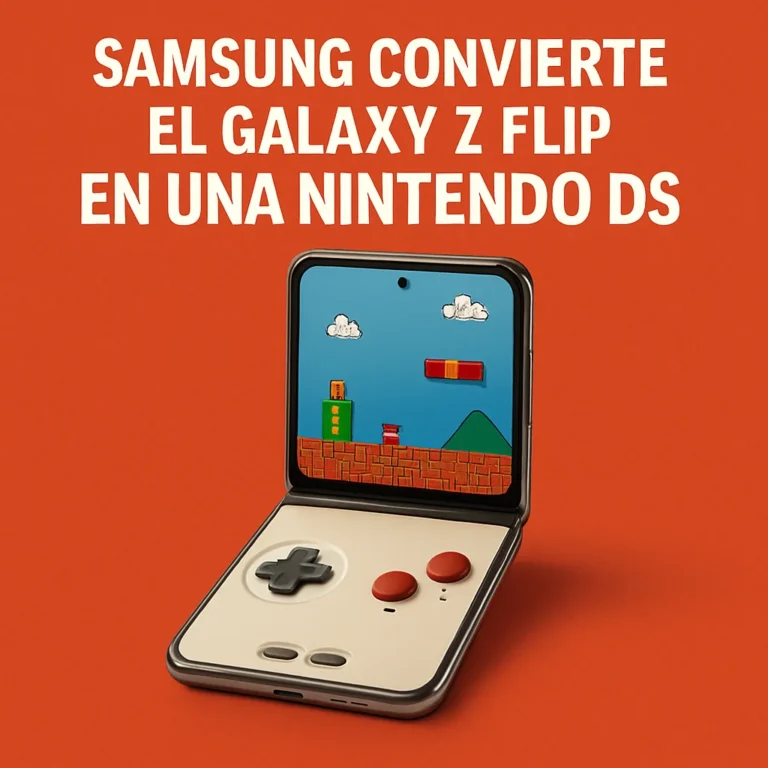 Samsung convierte el Galaxy Z Flip en una Nintendo DS