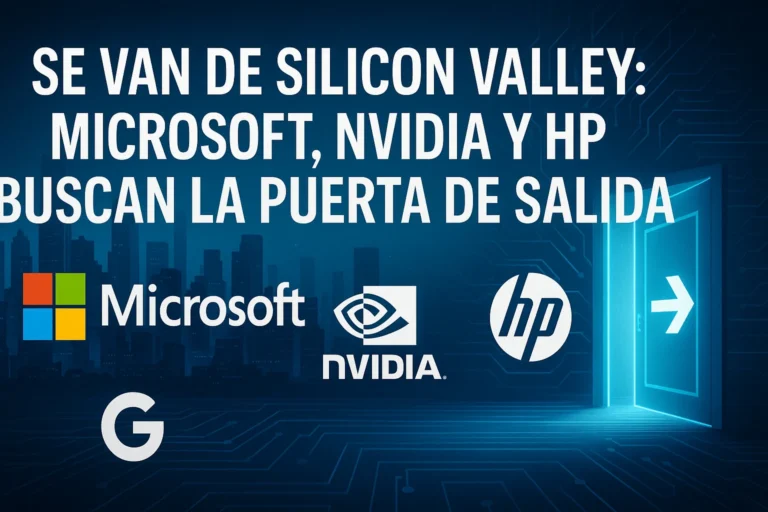 Se van de Silicon Valley Microsoft, Nvidia y HP buscan la puerta de salida
