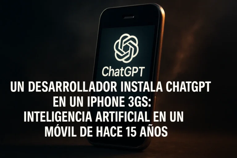 Un desarrollador instala ChatGPT en un iPhone 3GS