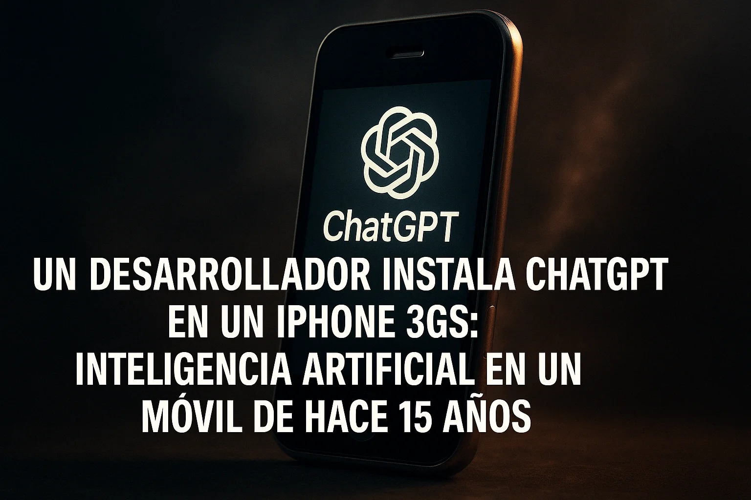 Un desarrollador instala ChatGPT en un iPhone 3GS
