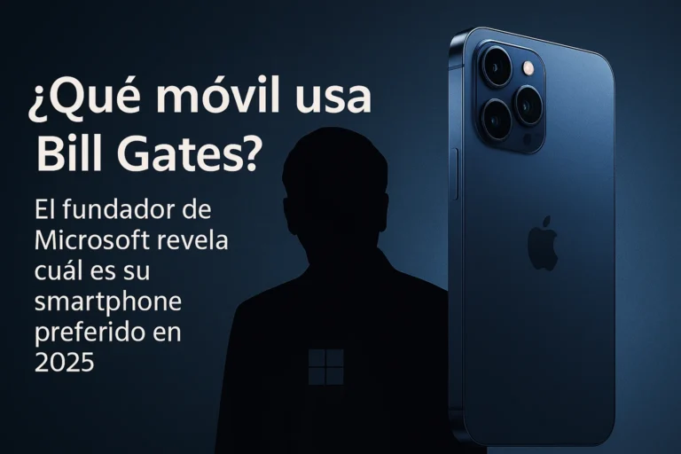 ¿Qué móvil usa Bill Gates