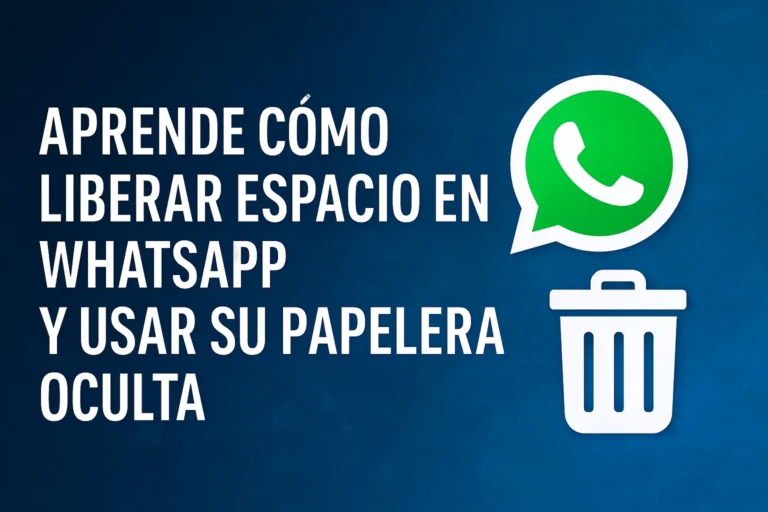 Aprende cómo liberar espacio en WhatsApp y usar su papelera oculta