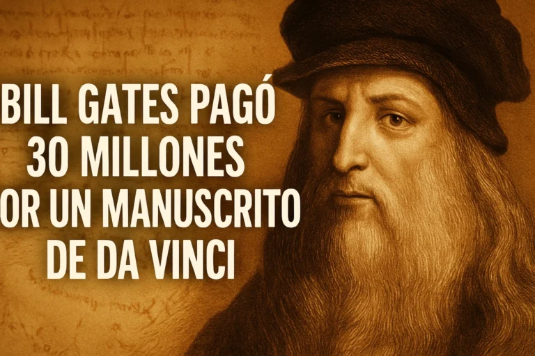 Bill Gates pagó 30 millones por un manuscrito de Da Vinci