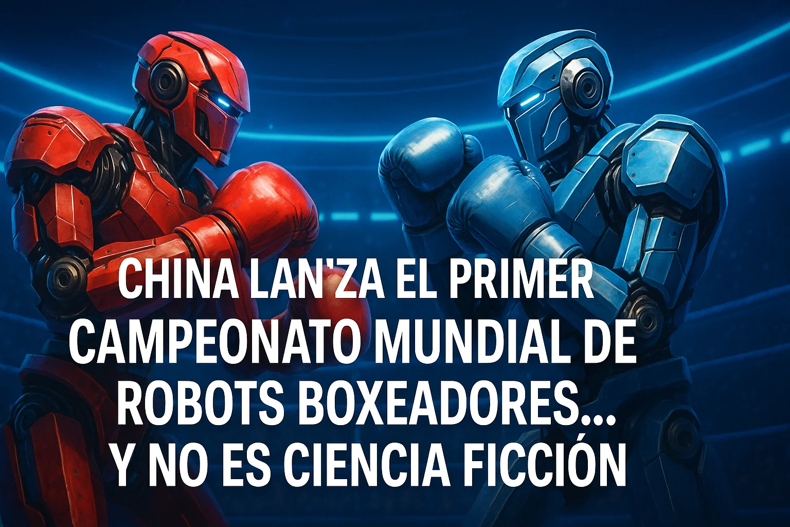 China lanza el primer campeonato mundial de robots boxeadores