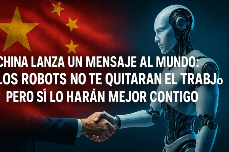China lanza un mensaje al mundo los robots no te quitarán el trabajo