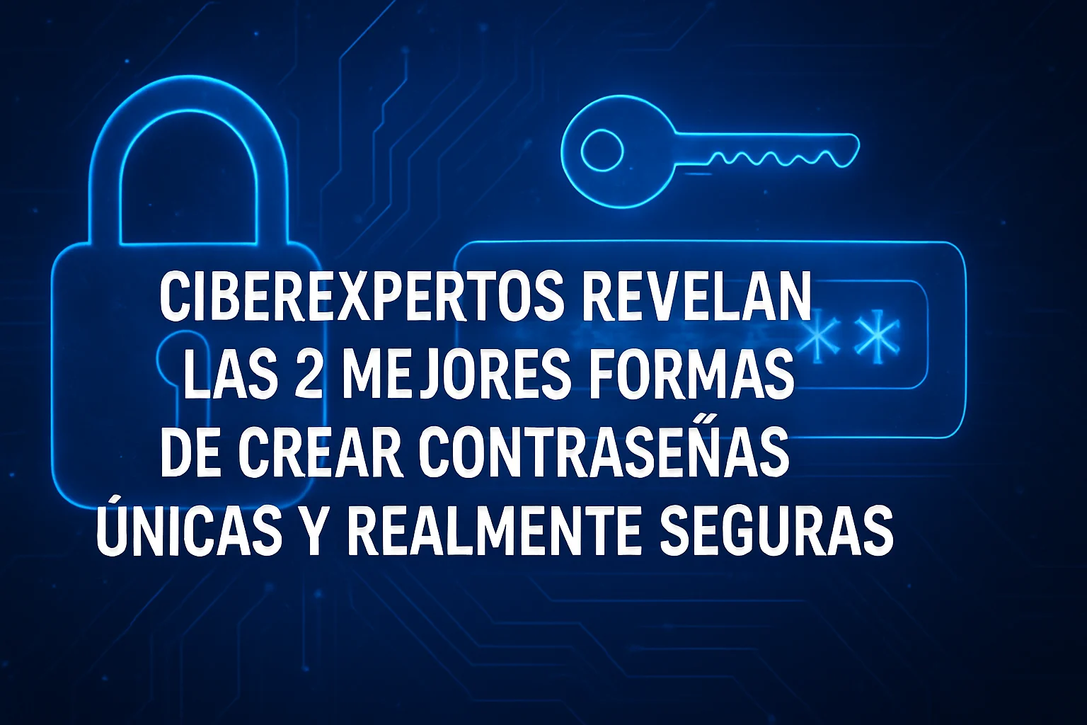 Ciberexpertos revelan las 2 mejores formas de crear contraseñas