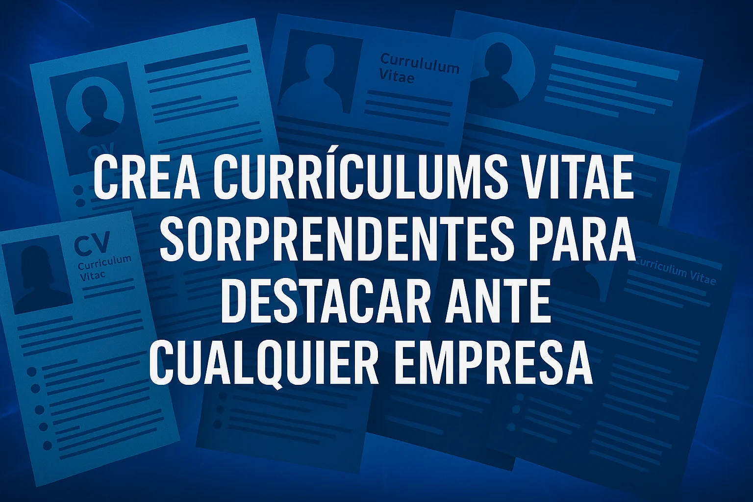 Crea currículums vitae sorprendentes para destacar ante cualquier empresa