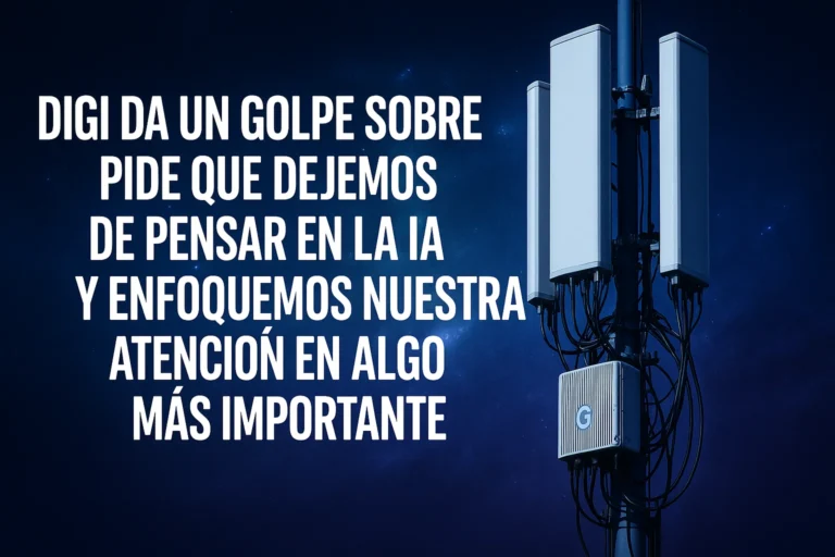Digi da un golpe sobre la mesa