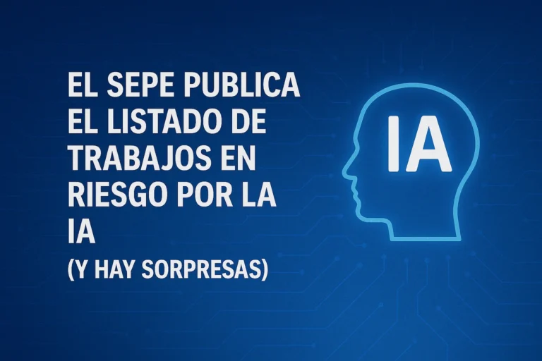 El SEPE publica el listado de trabajos en riesgo por la IA