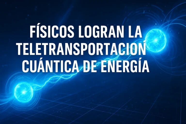 Físicos logran la teletransportación cuántica de energía