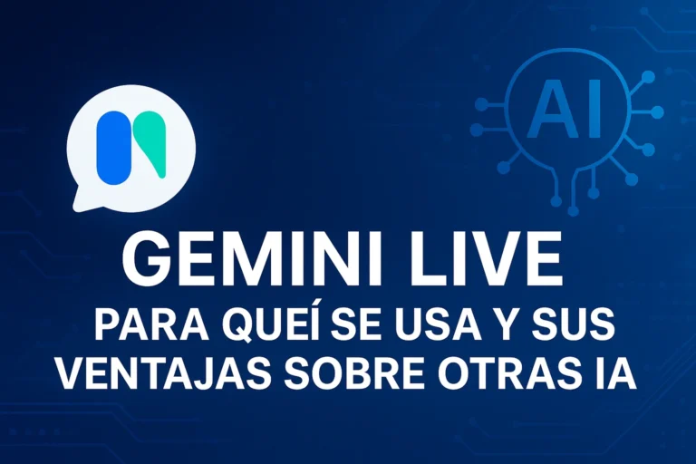 Gemini Live para qué se usa y sus ventajas frente a otras inteligencias artificiales