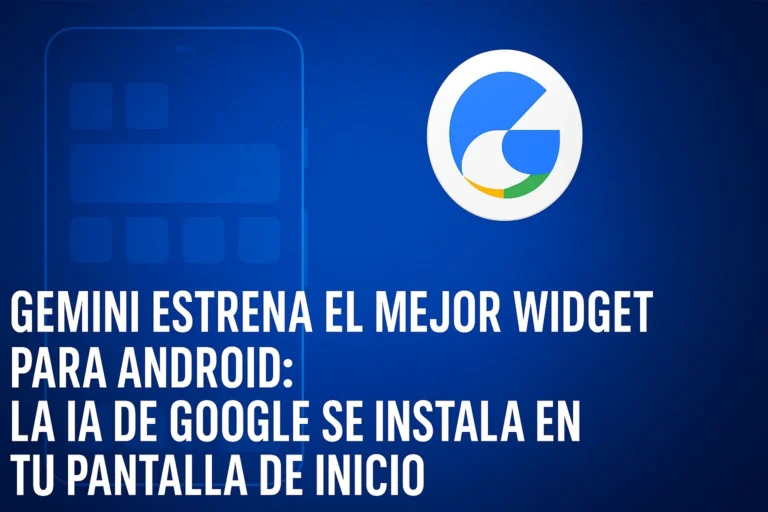 Gemini estrena el mejor widget para Android