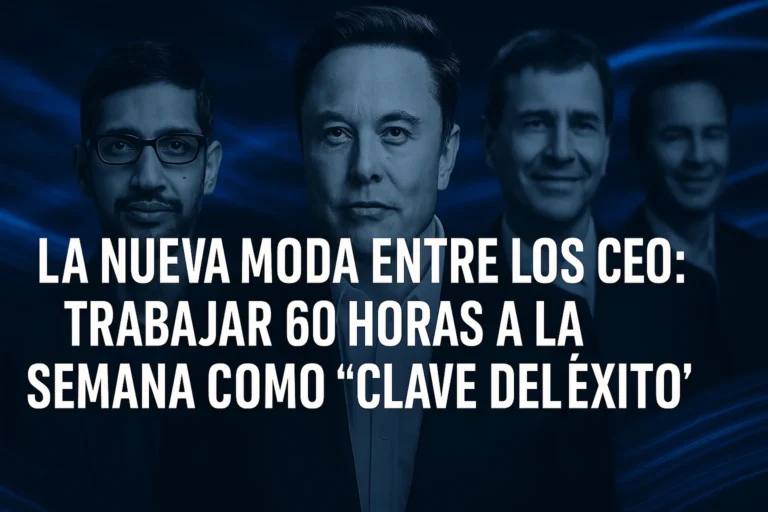 La nueva moda entre los CEO trabajar 60 horas