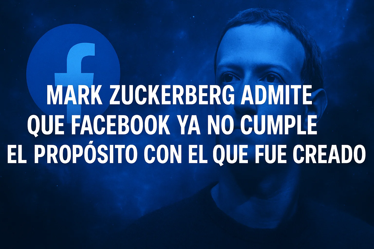 Mark Zuckerberg admite que Facebook ya no cumple el propósito con el que fue creado