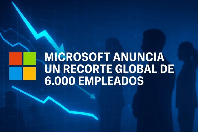 Microsoft anuncia un recorte global de 6.000 empleados