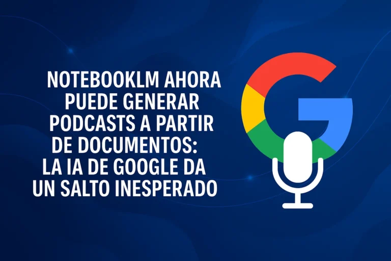 NotebookLM ahora puede generar podcasts a partir de documentos la IA de Google da un salto inesperado