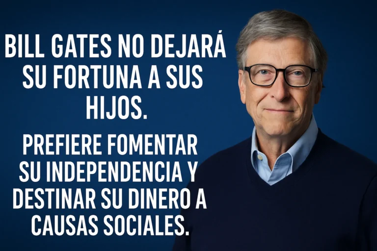 Por qué Bill Gates no dejará su fortuna a sus hijos