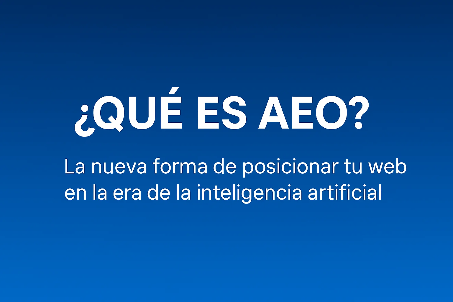 Que es AEO