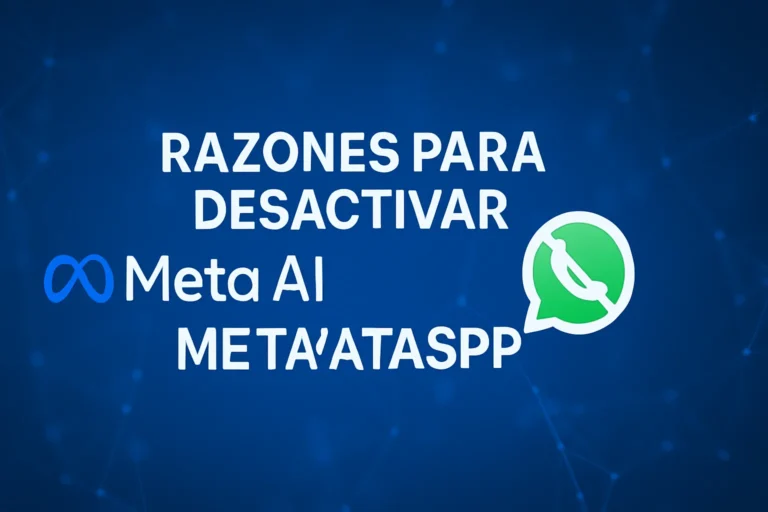 Razones para desactivar Meta AI de WhatsApp